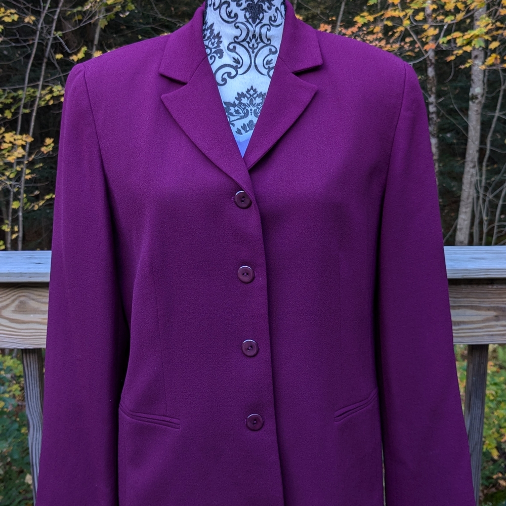 Talbots Purple Women's Blazer/Jacket